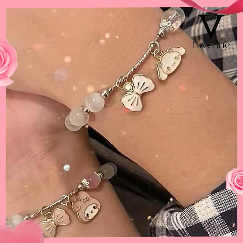 [COD]Melody Cinnamon Dog Opal Gelang Lucu Sederhana Gelang Hadiah Pacar-FA