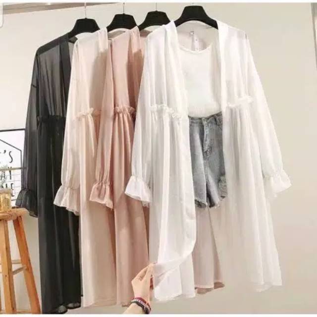 Delaya outer baju atasan wanita fashion remaja blouse kekinian