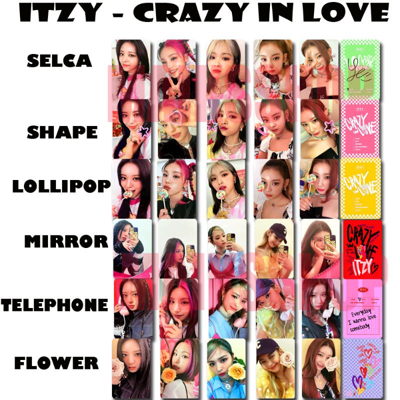 Itzy Crazy In Love Photocard Kpop