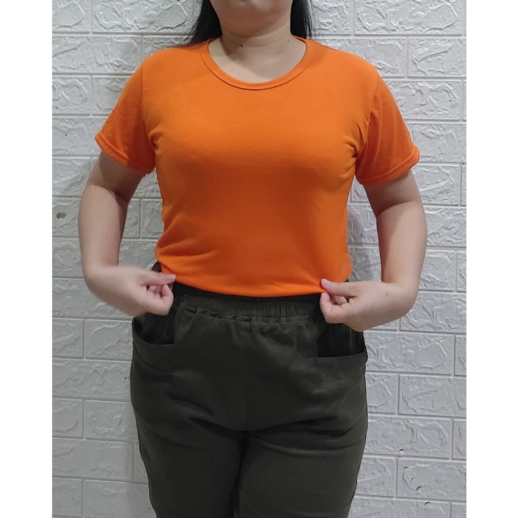 Oblong O-NECK LENGAN PENDEK/KAOS WANITA POLOS LENGAN PENDEK/KAOS PENDEK SEPANDEK