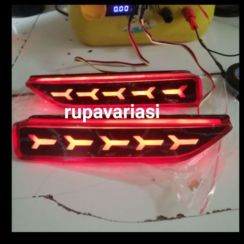 rear lampu reflektor bumper belakang honda mobilio / HONDA all new BRV BR-V semua tahun dan tipe lampu plasma cob 2014 2015 2016 2017 2018 2019 2020 2021 2022 crv gen3