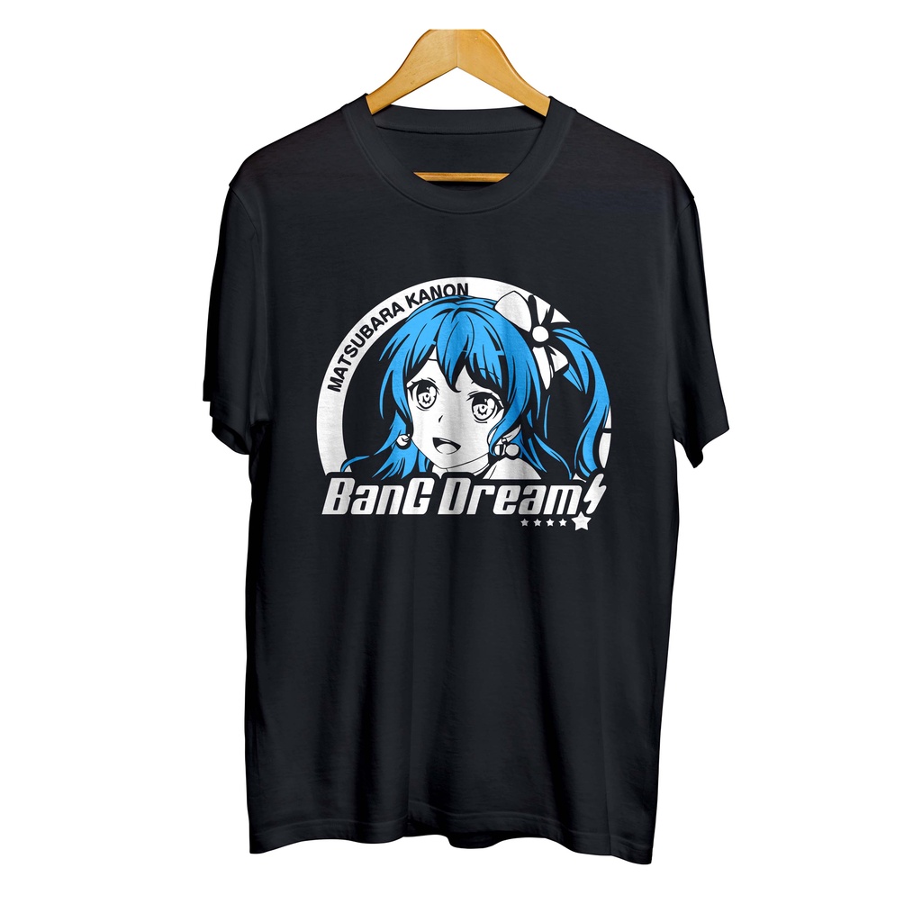 Kaos distro japan game KANON MATSUBARA hello happy world - BANG DREAM material cotton combed 30s