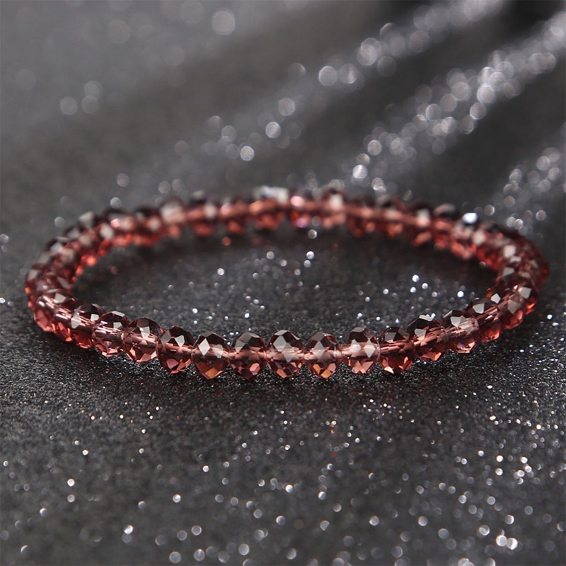 Gelang 925 Sterling Silver Elastis Adjustable Ukuran 6mm Untuk Wanita
