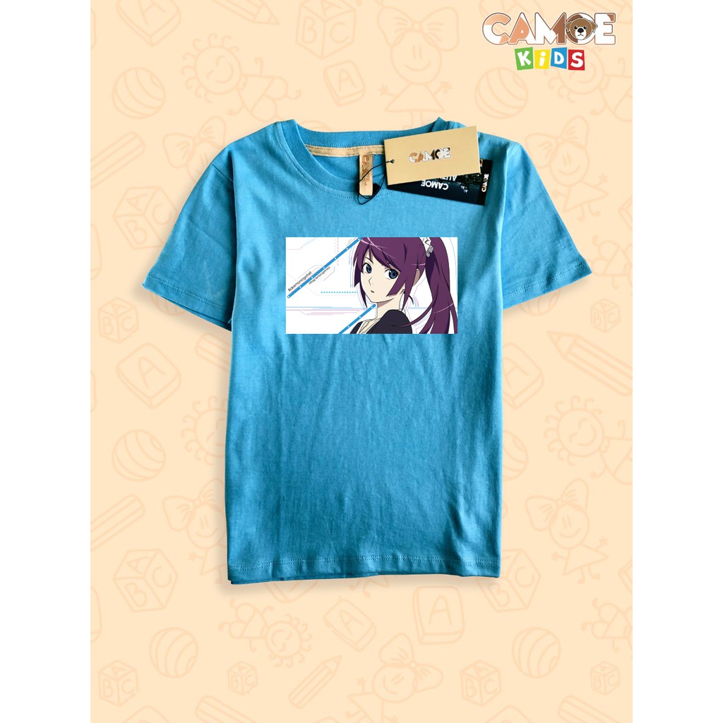 Kaos Anak KIDS Anime hitagi Senjougahara Bakemonogatari