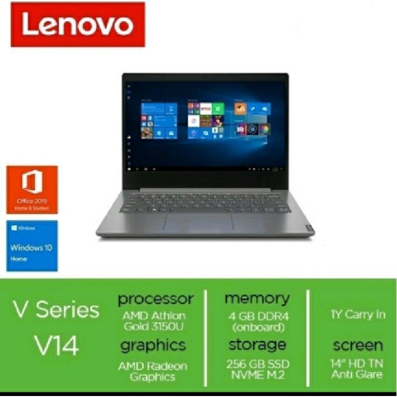 LENOVO V14 14ADA  ( AMD Athlon Gold 3150U /4GB DDR4 / SSD 256GB / LED 14" Slim / WIN 10 + Office Hom