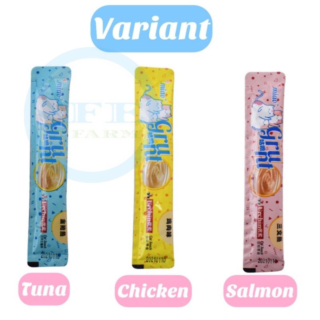 CEMILAN VITAMIN KUCING BASAH GRUNT 15g Vitamin bulu kucing Vitamin setarah Meo FEFARM