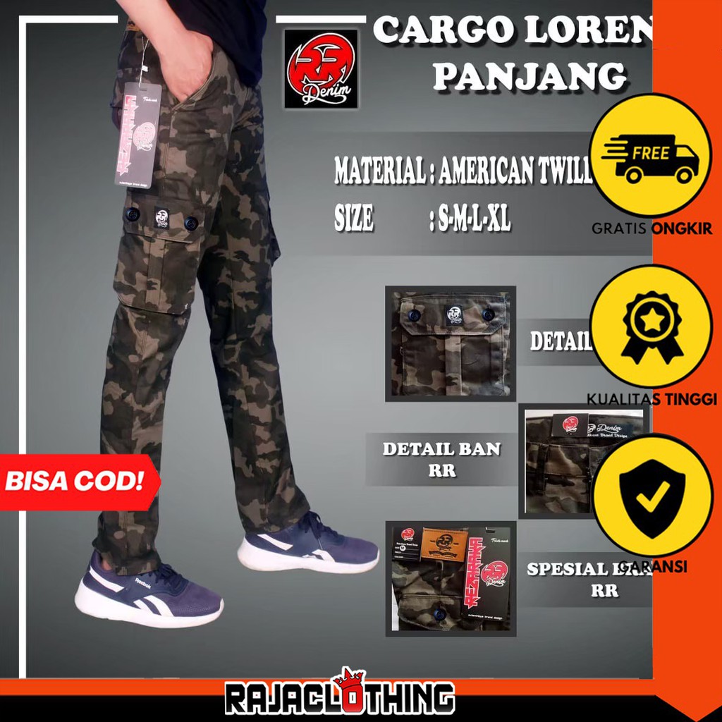 RCL - YANG LAGI HITS CELANA CARGO PANJANG PRIA Army Loreng Ufc Venum