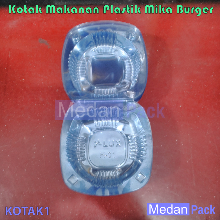 Kotak Mika Burger per 50 pcs