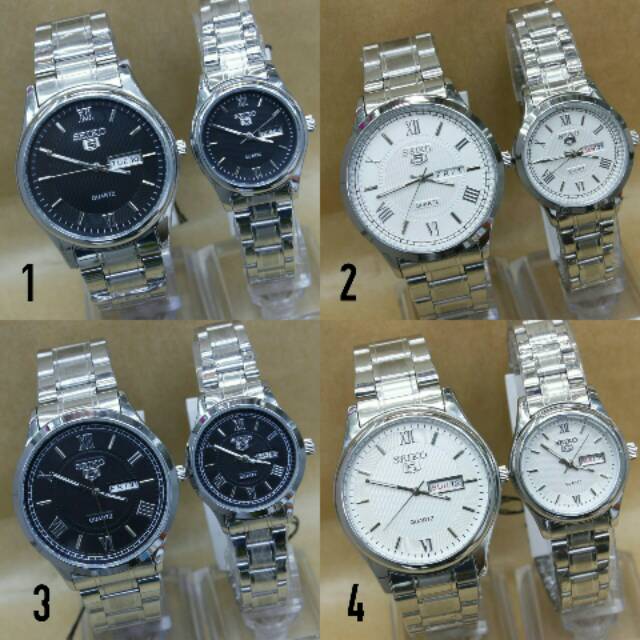Jam Tangan Pria Wanita Water Resist - Anti Air - Seiko 50800 - 4 Warna