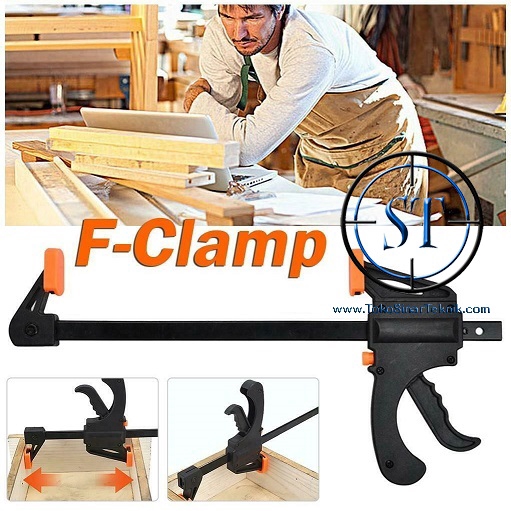 F Clamp 4&quot; Ratchet Speed Squeeze Clip Quick Grip Alat Klip Jepit Kayu