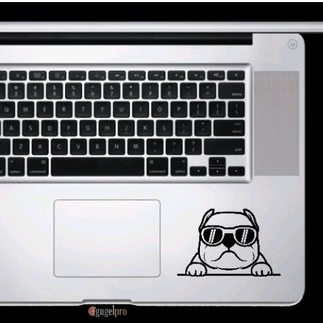 sticker laptop stiker cool bulldog