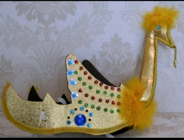 Mahkota Burung Tari Merak Aksesoris Kepala Burung Adat Sunda