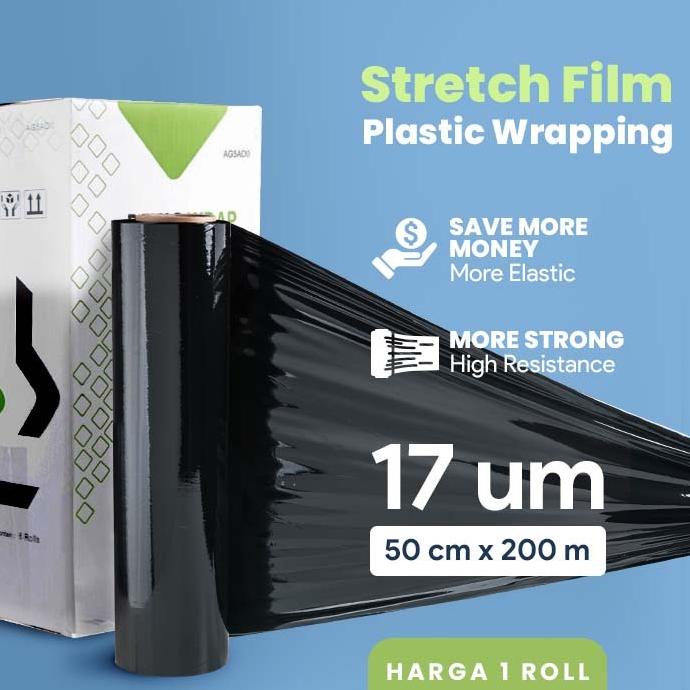 

Stretch Film (4 Variasi) - Delkowrap Black Scf 50Cm X 200M