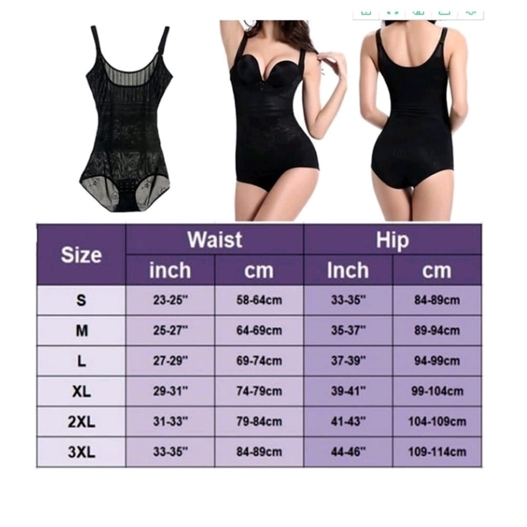 BODY SHAPER KORSET SLIMMING SUIT FULL BODY ORIGINAL MENGECILKAN PERUT PINGGANG