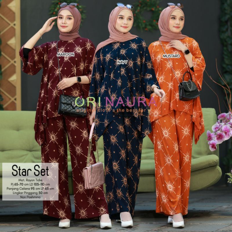 Stelan Wanita Waka-Waka Batu Jumbo/Satu Set Baju Dan Celana / Baju Setelan Wanita Dewasa