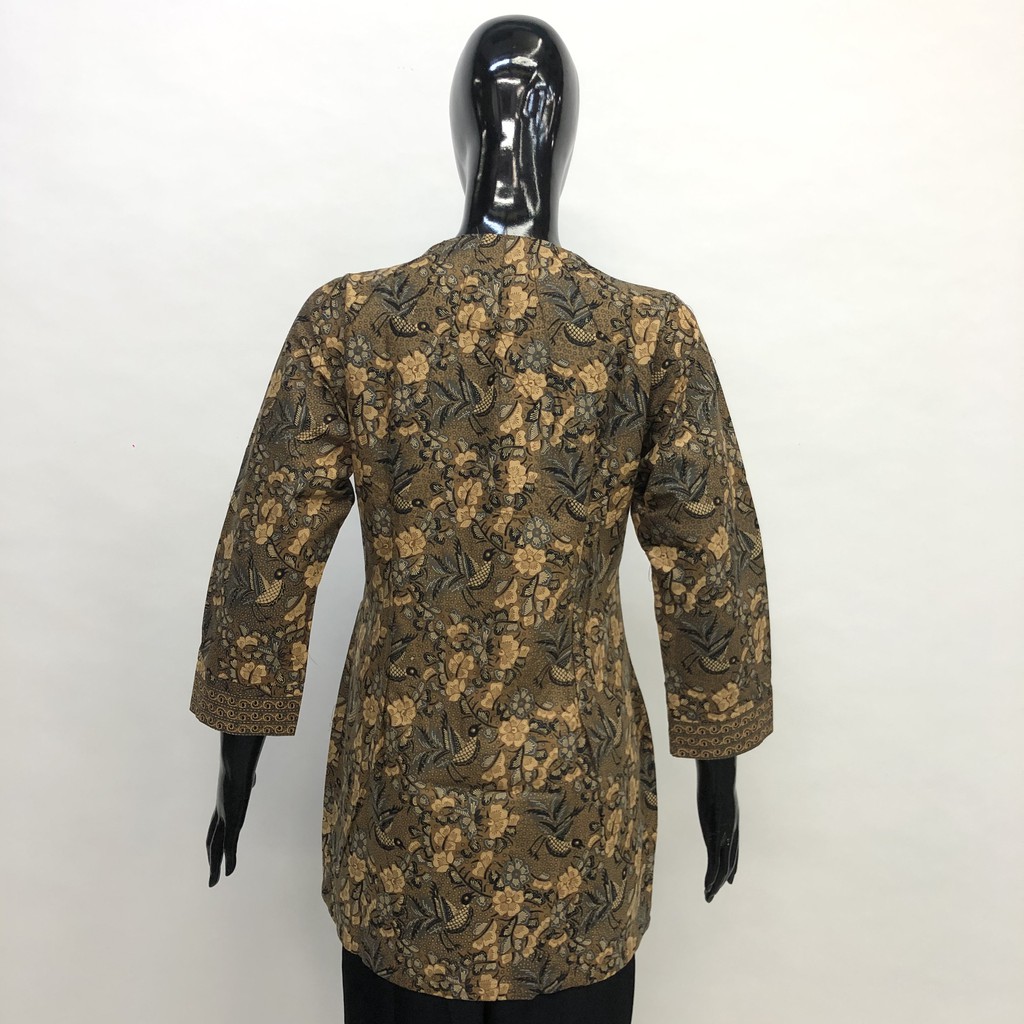 Exclusive Blouse Batik Kantor Lapis Furing Trikot Atasan Batik Usman Seragam Batik Grosir Murah