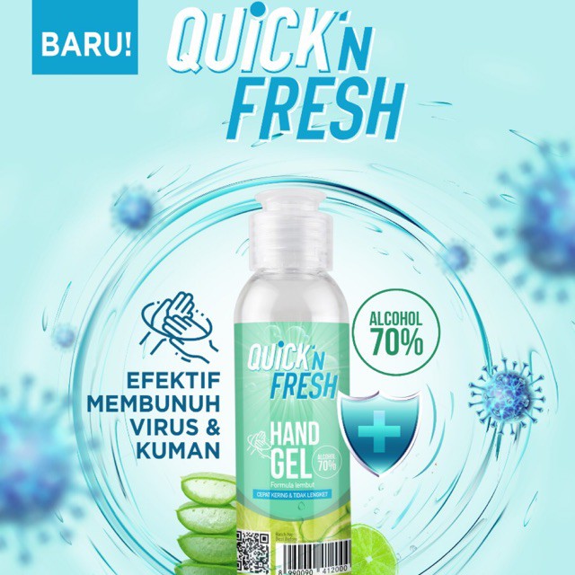 Quick N Fresh Hand Sanitizer Gel 60ml By Martha Tilaar