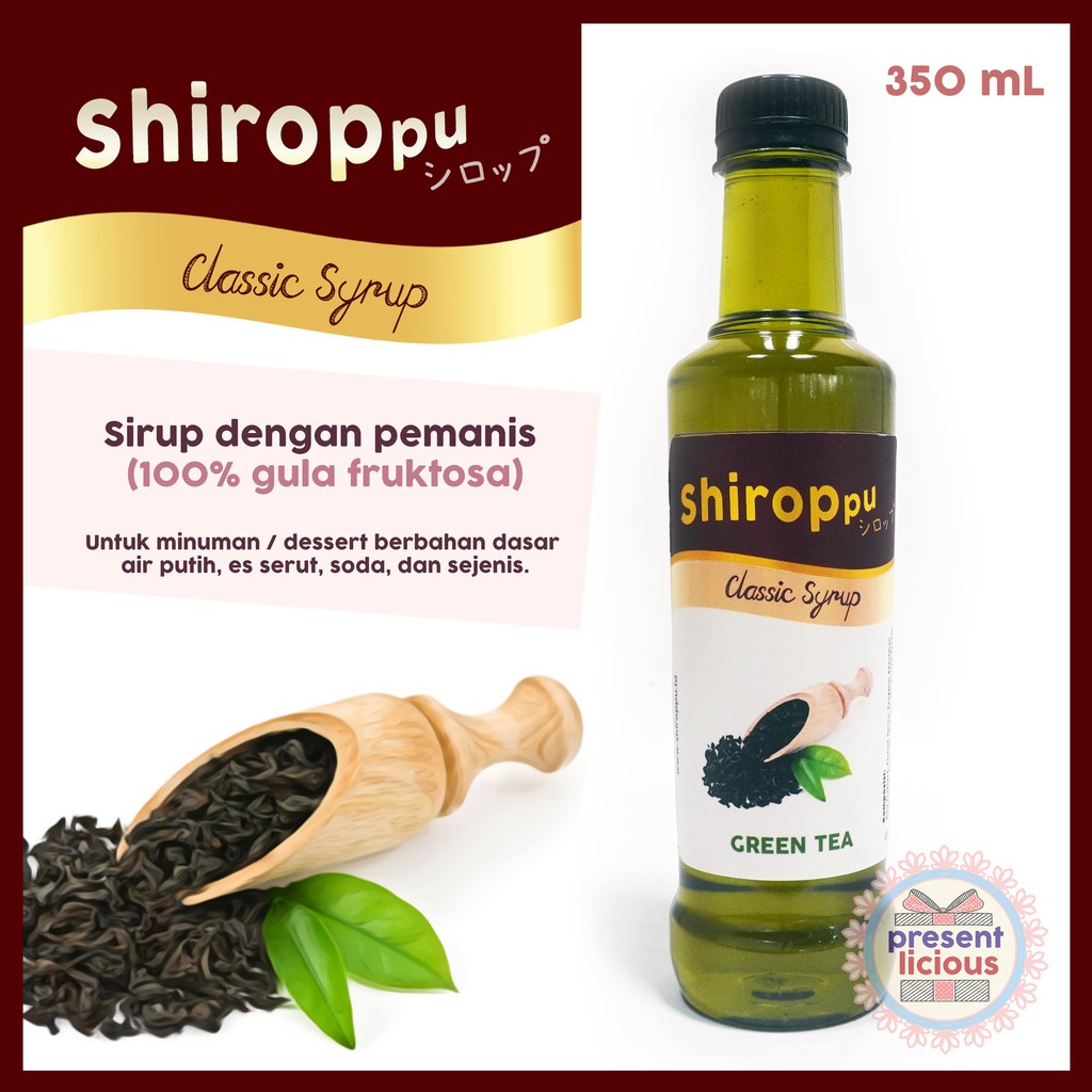 

Green Tea | Shiroppu Classic Syrup 350 mL | Sirup Manis Teh Hijau