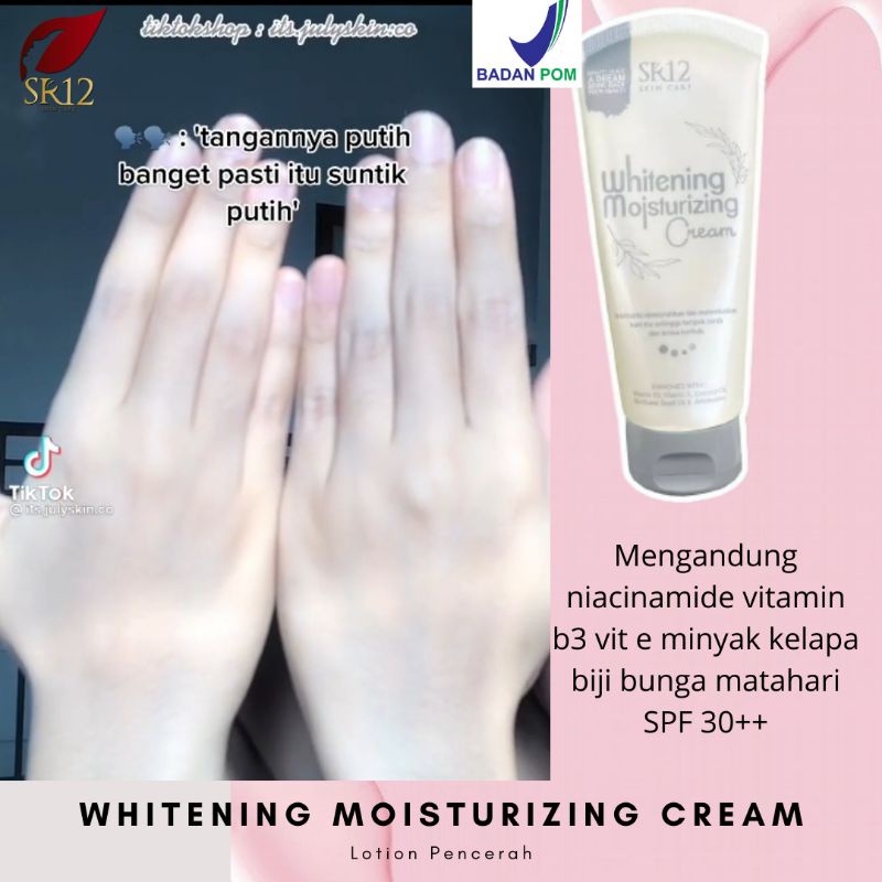 HANDBODY LOTION PENCERAH PEMUTIH BADAN DENGAN CEPAT BPOM WHITENING MOISTURIZING CREAM WMC SR12