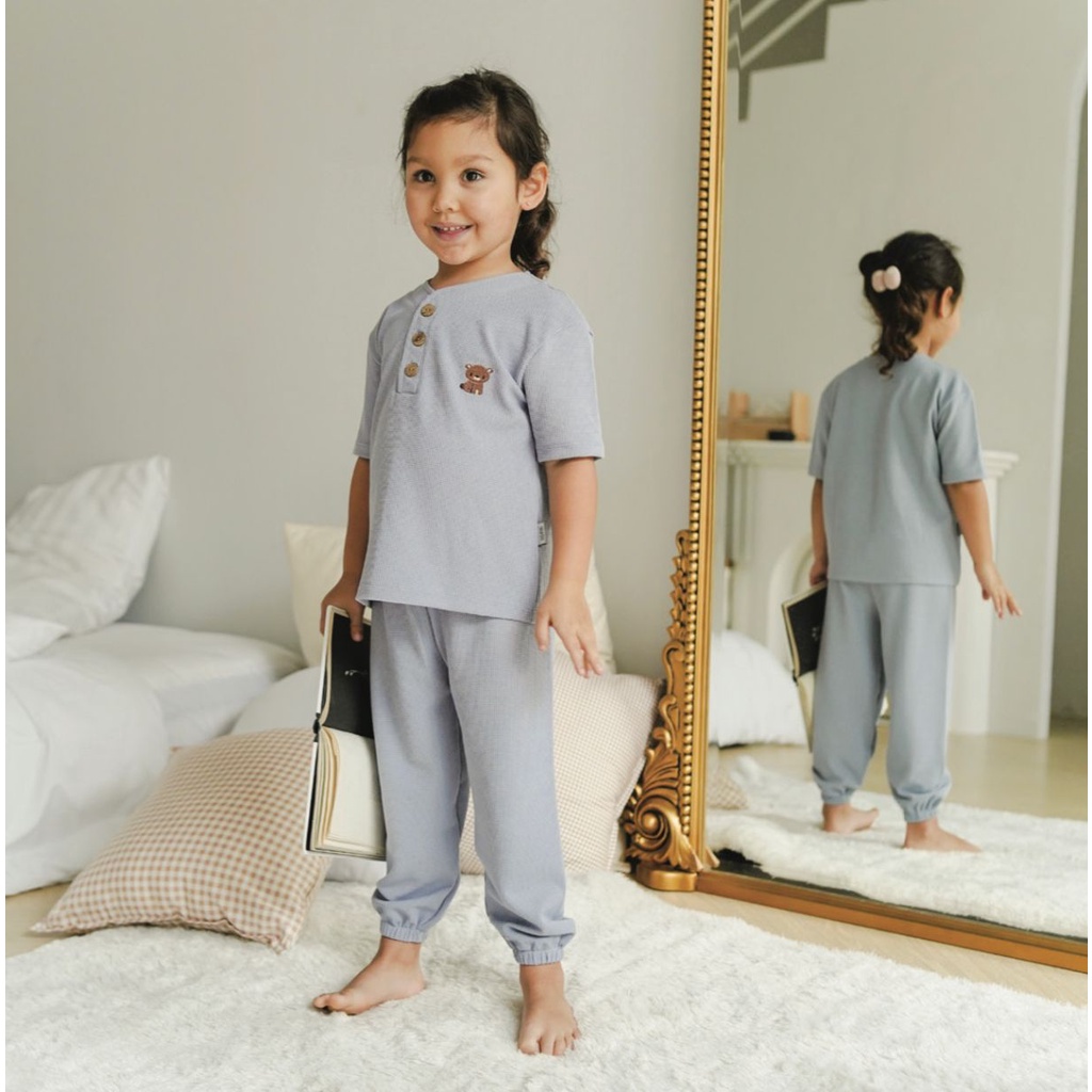 Mooi Setelan Waffle Knit Set - Mooi Setelan Anak