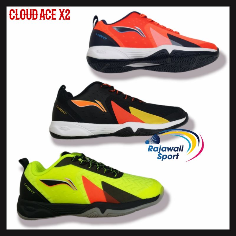 Sepatu Badminton Bulutangkis Lining Cloud Ace X2 Original 100%