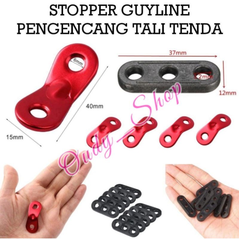 Stopper Guyline Pengencang Tali Flysheet Tenda