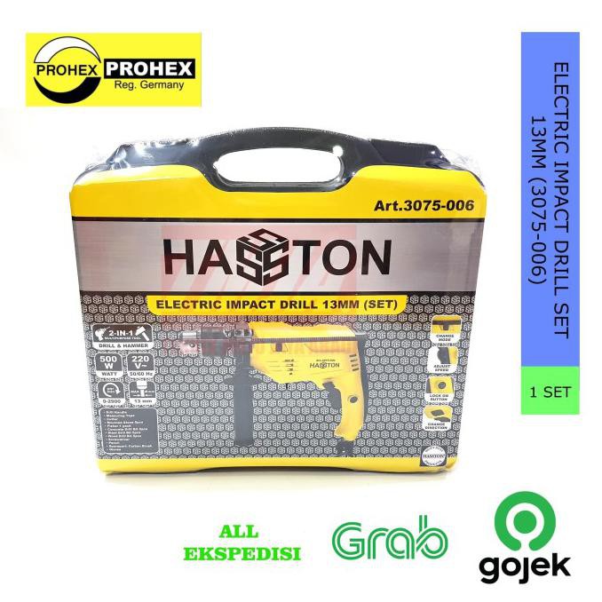 PROHEX HASSTON Mesin Bor Listrik Set 13MM 3075-006