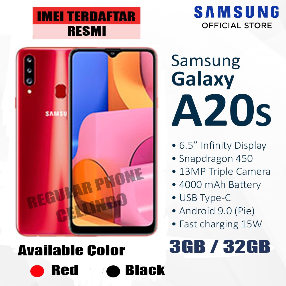 SAMSUNG A20 S 3GB 32GB / GARANSI RESMI