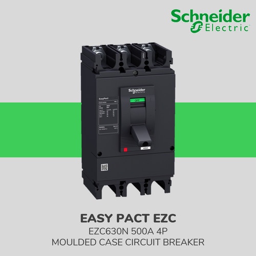 MCCB EZC630N 500A 3P Eazypact SCHNEIDER