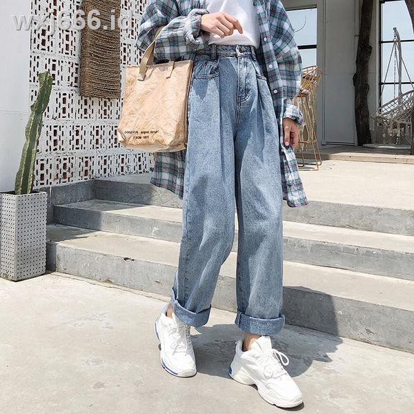 Celana Panjang Model Longgar Lebar Bahan Jeans untuk Celana Panjang Model Longgar Lebar Bahan Jeans untuk