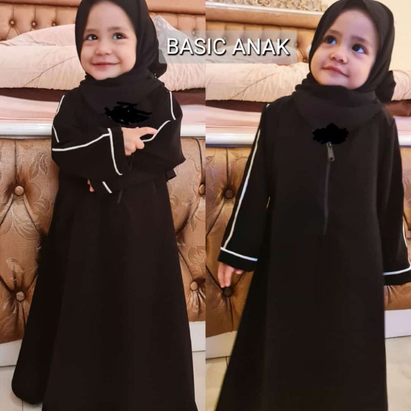 Gallery Exclusive Abaya Hitam Gamis Anak Dubai Basic