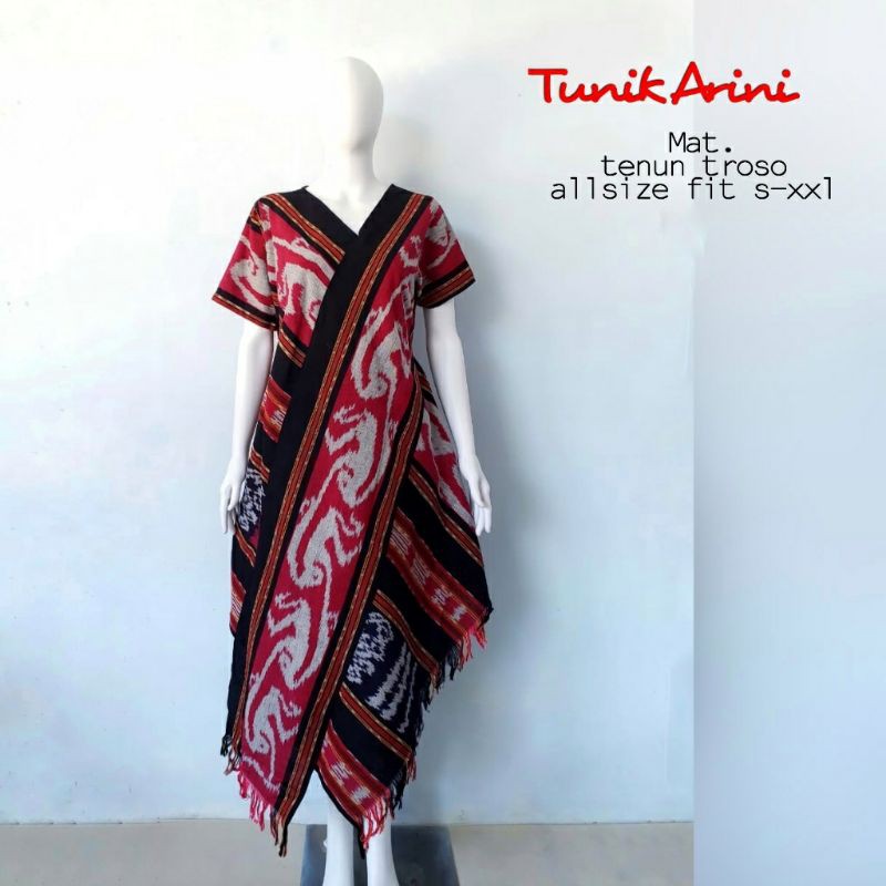 Tunik Tenun Lurik Troso Asli Jepara (Tunik Arini Slempang)