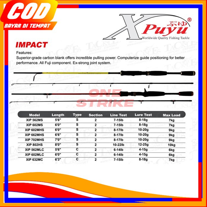 JORAN PANCING XPUYU ROD IMPACT (FUJI) - 562MLC