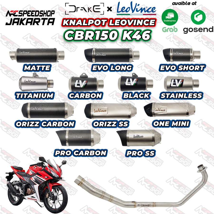 HEADER R9 Drake Honda CBR 150 + SILENCER LEOVINCE SERIES