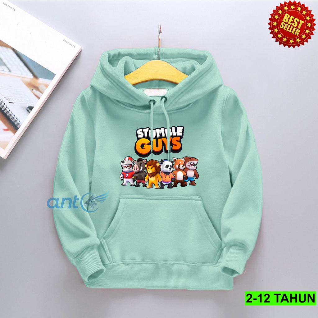 Hoodie Anak Stumble guys  Laki Laki-Perempuan / Switer Anak Usia 2 3 4 5 6 7 8 9 10 11 12 Tahun