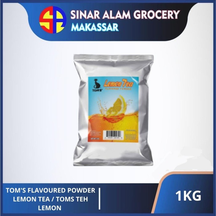 

DISKON - (BISA COD) TOM'S FLAVOURED POWDER LEMON TEA 1KG / TOMS TEH LEMON 1KG
