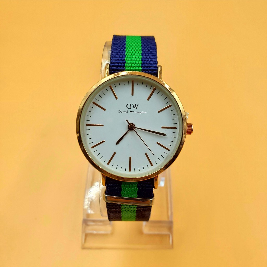 <READY STOCK> GENEVA JAM TANGAN WANITA CANVAS KOREA FASHION JAM TANGAN MURAH WATCH WOMEN WATCH C05-DW-10 big