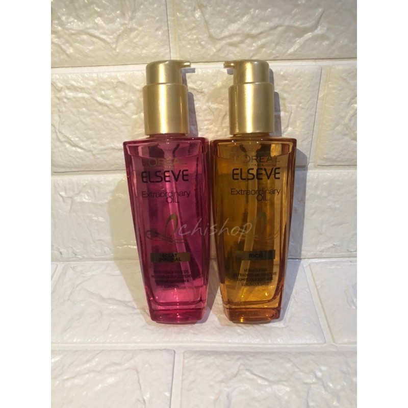 Loreal Paris Extraordinary Oil Vitamin Serum Rambut 100Ml Pink / Gold / Droplets