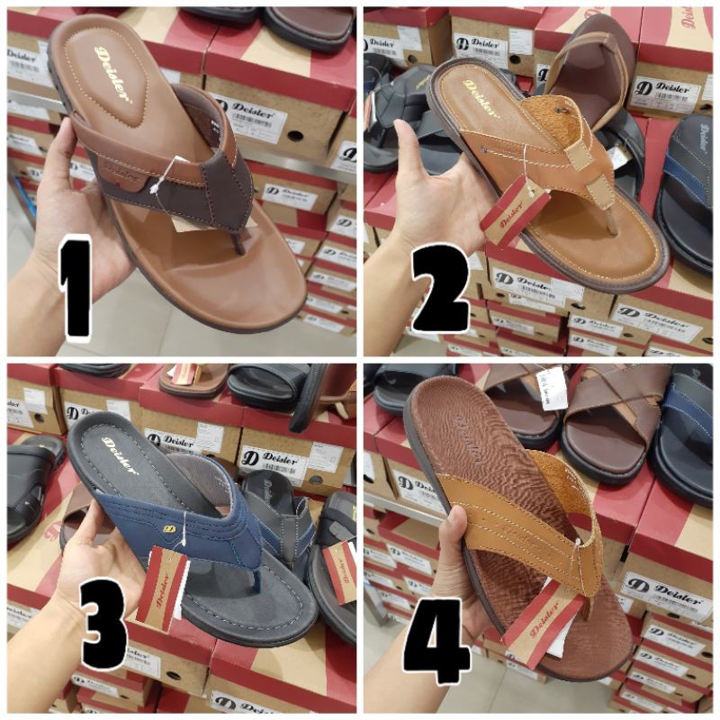 Sandal Deisler Pria / Sendal Jepit dan Slop Cowok Branded Deisler Original