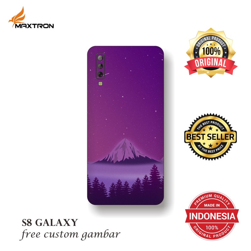 GARSKIN/STICKER HANDPHONE MAXTRON S8 GALAXY CUSTOM