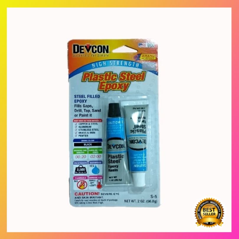 

Diskon Devcon S-5 Plastic Steel Epoxy - Lem Besi Plastik Epoxy