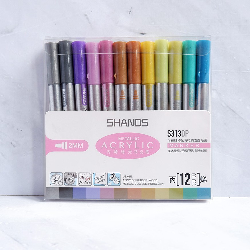 

SHANDS ACRYLIC METALLIC MARKER S313DP SPIDOL METALIK