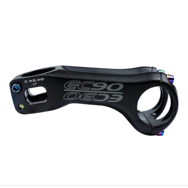 EC90 Stem Sepeda 31.8mm Panjang 90mm 17 Derajat Stem Handlebar Sepeda AM XC Aluminum Alloy 9 cm