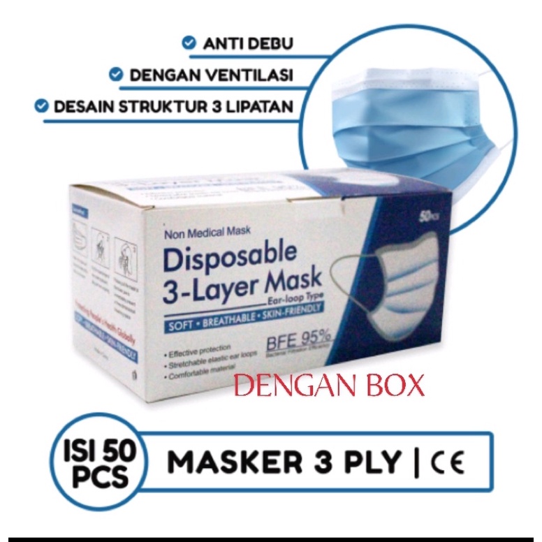 MASKER EARLOOP MASKER NON HIJAB MASKER TELINGA MASKER MEDIS