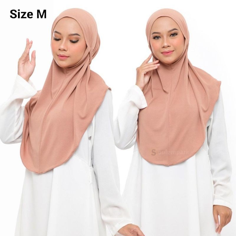 Hijab Bergo Jersey Tali Instan Jersey Premium-1