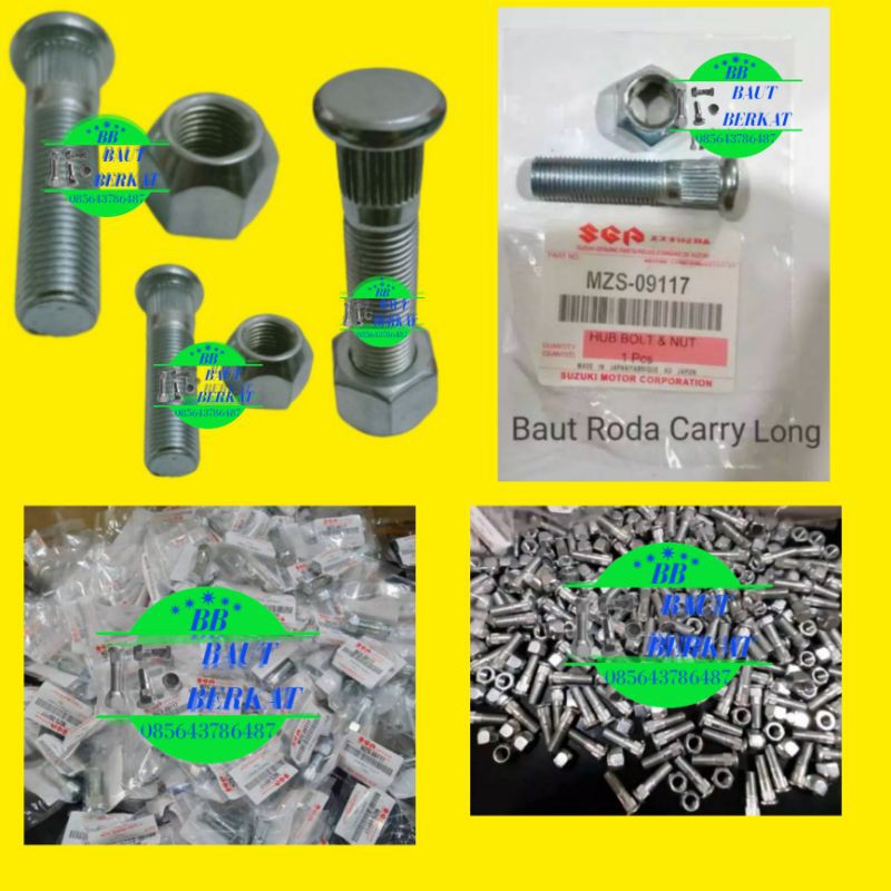 ECER baut roda carry panjang katana futura ST100 baut roda panjang katana carry