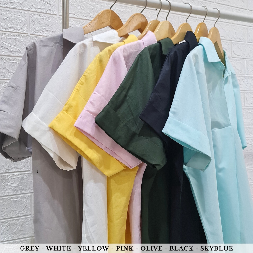 4270 fridayay oversize blouse shirt kemeja kerja