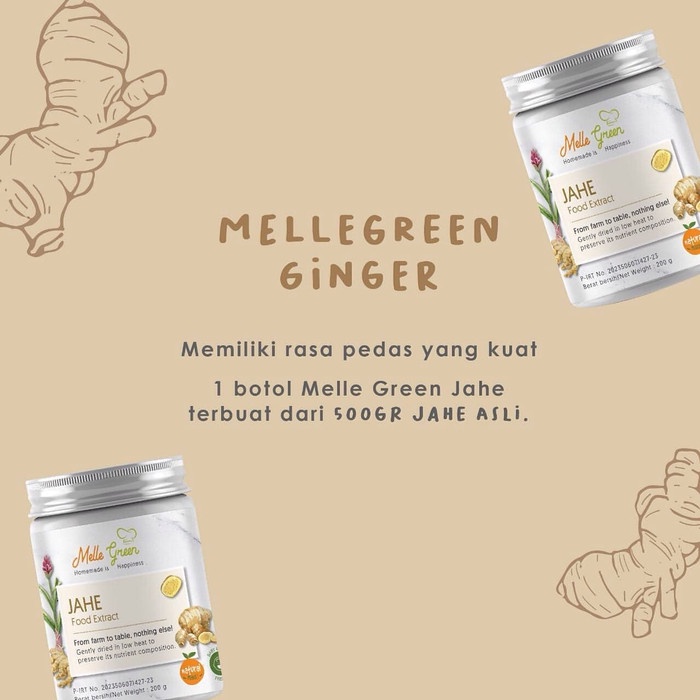 

Marhies- Melle Green Ginger 120Gr / Mellegreen Bubuk Jahe / Rempah