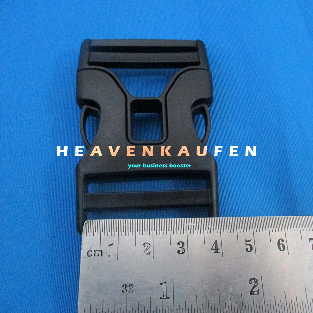 Buckle Acetal Kunci Sodok 3,8 cm Hitam Kuat Bagus Type H