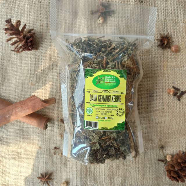 

Daun Kemangi Kering - 100 GR / REMPAH / JSR / 100% MURNI